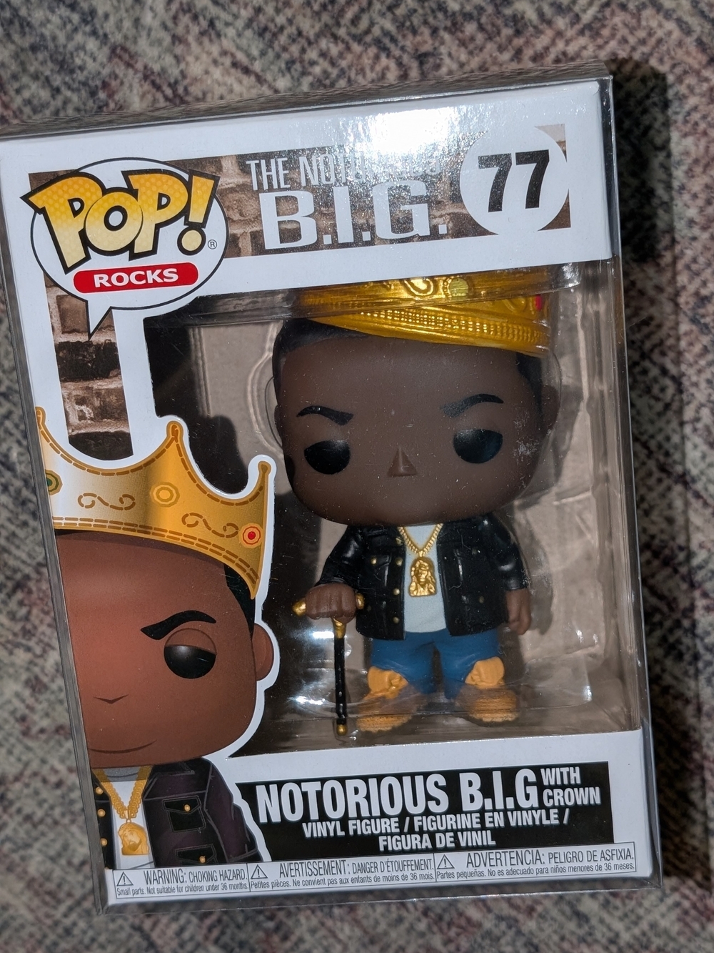 Funko Notorious B.I.G. Pop! Vinyl Figure — Brown, Gold, Black, Blue